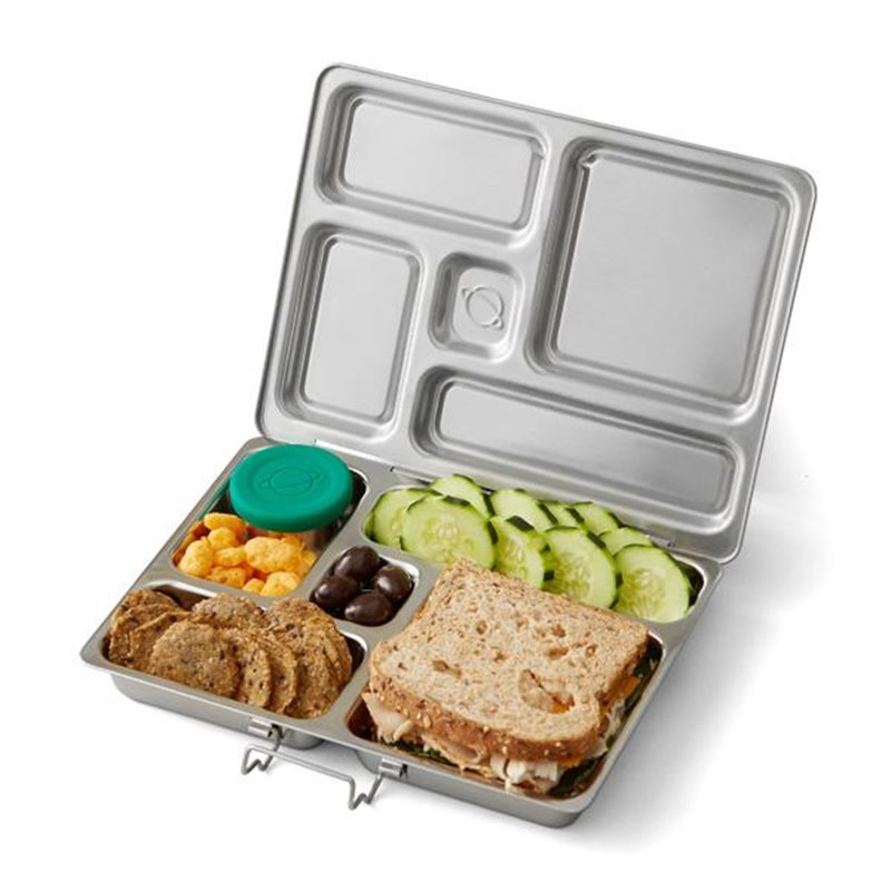 Hesje Lui vlinder Bentobox PlanetBox Rover met 2 Extra Bakjes 25x19x4 Broodtrommel met vakjes