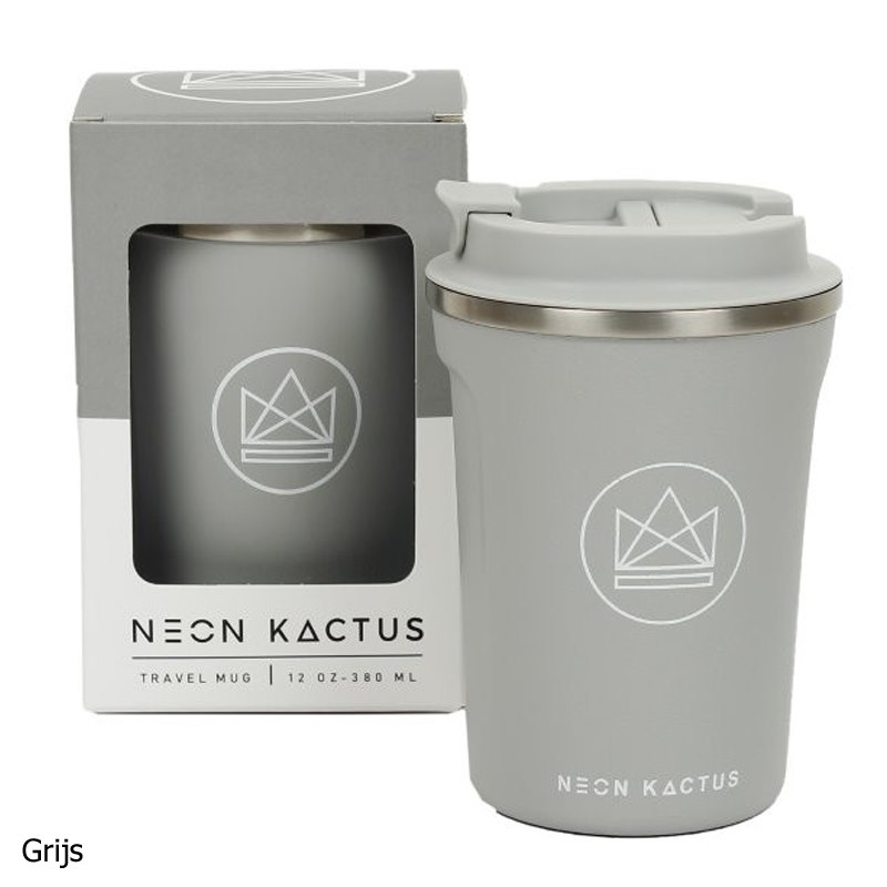 rekenmachine toewijding aanraken Thermos Koffiebeker Lekvrij 380 ml Neon Kactus | GreenJump.nl