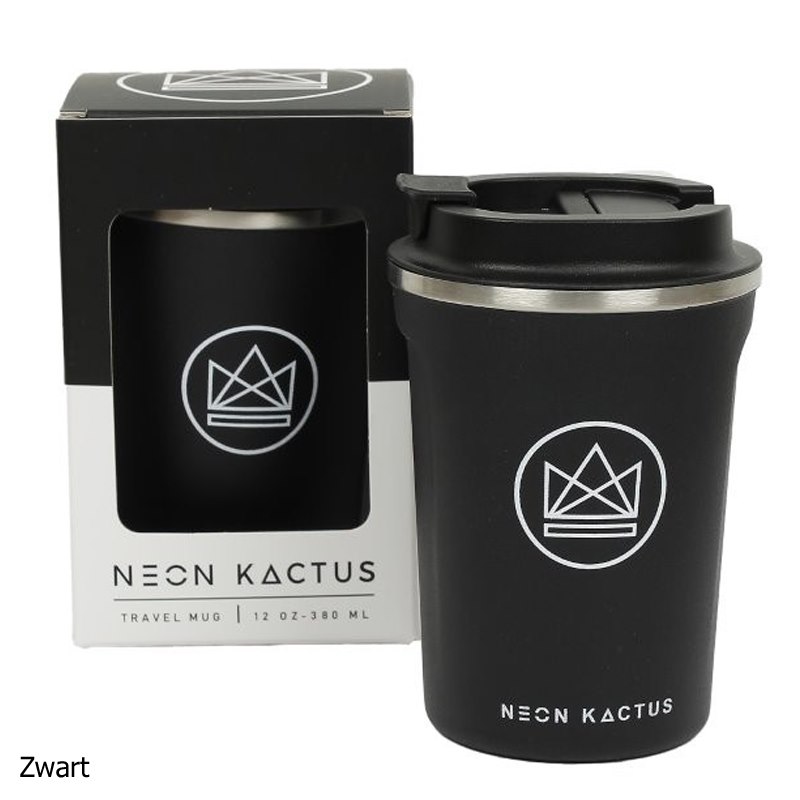 Thermos Koffiebeker Lekvrij 380 ml Neon Kactus GreenJump.nl