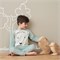 Kinderpyjama met oortjes biokatoen GOTS Blauw Living Crafts