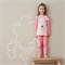 Kinderpyjama met oortjes biokatoen GOTS Roze Living Crafts