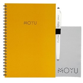 Uitwisbaar notitieboek herbruikbaar van steenpapier A5 met pen en schoonmaakdoekje Moyu