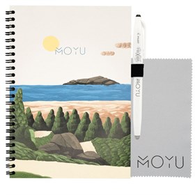 Uitwisbaar Notitieboek Herbruikbaar van Steenpapier A5 Bright Beach Moyu