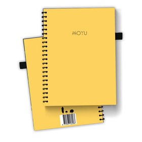 Uitwisbaar Notitieboek Herbruikbaar van Steenpapier A5 Young Yellow Moyu