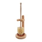 Wc borstel hout met houder Redecker