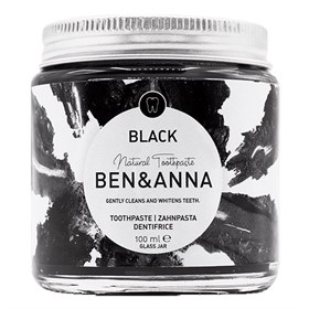 Natuurlijke tandpasta in glazen potje 100 ml Black Ben & Anna