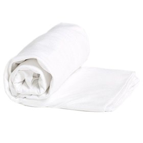 Sale 100x200 Hoeslaken Percal Bio Katoen Puur wit Yumeko