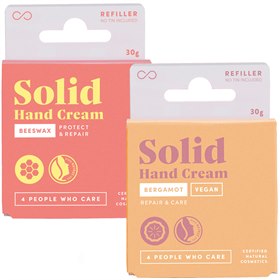 Image of Navulling Solid Handcrème 4 People Who Care 30 gr Plasticvrij