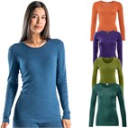 Longsleeve Ronde Hals Biologische Wol Katoen Vrouw Living Crafts