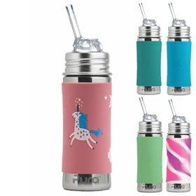 RVS Rietjesbeker zonder Plastic met Free Flow Rietje 325 ml Pura