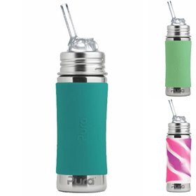 RVS Rietjesbeker zonder Plastic met Free Flow Rietje 325 ml Pura