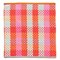Handdoek van Katoen Restanten Wild Weave 50 x 50 cm Serie 7 Oranje-Rood Foekje Fleur