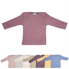Shirt Lange Mouw Biologische Wol, Biokatoen en Zijde Envelophals Cosilana