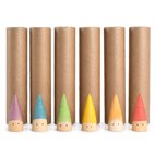 Grapat Baby Sticks 6 Houten Poppetjes Open Ended Speelgoed Grapat