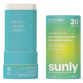 Zonnebrand Stick SPF30 in Karton Verpakking Nano-vrij Parfumvrij Attitude