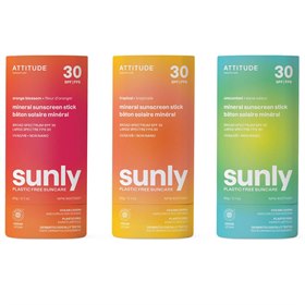 Sunly Zonnebrand Stick SPF30 in Karton Verpakking Nano-vrij Attitude