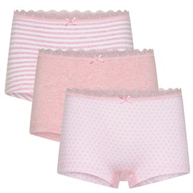 Meisjesboxer Biologisch Katoen en Elastan Set van 3 Roze Comazo