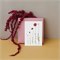 Set van 3 Ansichtkaarten met Bloemen op Gerecycled Papier A6 Beterschap Blackbird