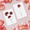 Set van 3 Dubbele Kaarten met Bloemen op Gerecycled Papier A6 Beterschap Blackbird