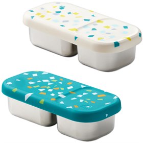 PlanetBox Snack Bakje met 2 Vakjes Lekdicht 15x7x4 PlanetBox
