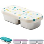 PlanetBox Snack Bakje met 2 Vakjes Lekdicht 15x7x4 PlanetBox