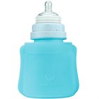 Knijpzakje Siliconen met Speen 147 ml Aqua Green Sprouts