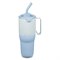 Tweedekans Rise RVS Thermos Tumbler met Rietje Ice Blue 1065 ml Klean Kanteen