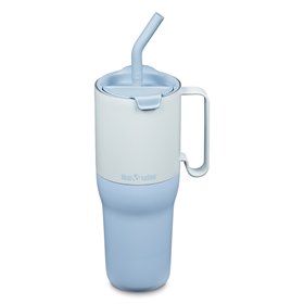 Tweedekans Rise RVS Thermos Tumbler met Rietje Ice Blue 1065 ml Klean Kanteen