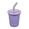 RVS Kid Cup Kinderbeker met Deksel en Rietje 296 ml Paisley Purple Klean Kanteen