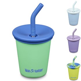 RVS Kid Cup Kinderbeker met Deksel en Rietje 296 ml Klean Kanteen