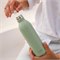 Effen Thermosfles Lekdicht van Gerecycled RVS met Sportdop 600 ml Qwetch