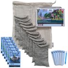 10 Wool Pots Biologisch Afbreekbaar Plantenpotje Wol met Zaadjes Bij- en Vlinderbloemen Wool Pots