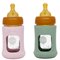 Plasticvrije Glazen Babyfles Brede Hals met Natuurrubber Speen 150 ml Hevea