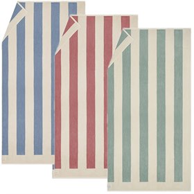 Gestreepte Strandhanddoek Biologisch Katoen 100x180 cm Yumeko