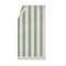 Gestreepte Strandhanddoek Biologisch Katoen 100x180 cm Sea Green Yumeko