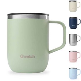 Thermosbeker RVS met RVS Deksel 350ml Qwetch