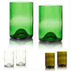 Rebottled Tumblers Set van 2 van Geupcycled Glas 330 ml Rebottled