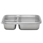 U-konserve Rectangle Divided Lunchbox 3 Vakken 22x15x5 U-konserve