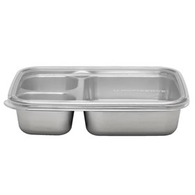 U-konserve Rectangle Divided Lunchbox 3 Vakken 22x15x5 U-konserve
