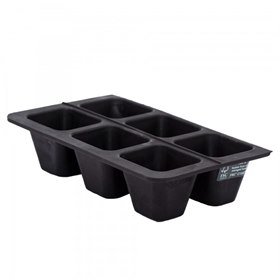 Zaaibakjes 6x5,4 cm Herbruikbaar FSC Natuurrubber Plasticvrij Fair Zone