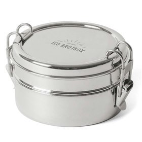 Sale Tiffin Double+ 13 cm RVS 2 bakjes Eco Brotbox