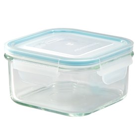 Bewaarbakje Glas Vierkant 490 ml Glasslock