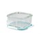 Bewaarbakje Glas Vierkant 490 ml Glasslock