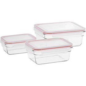 Set Glazen Bakjes Oven Magnetron en Vriezer Glasslock