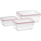 Set Glazen Bakjes Oven Magnetron en Vriezer Glasslock