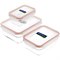 Set Glazen Bakjes Oven Magnetron en Vriezer Glasslock