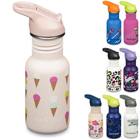 RVS Schoolbeker Lekdicht Flip Seal Sport Cap Classic Met Rietje 355 ml Klean Kanteen