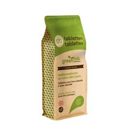 Ecologische Vaatwastabletten Ecocert Plasticvrij 120 Stuks GreenHub