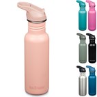 Classic Bidon RVS met Flip Sport Cap Lekdicht met Rietje 530 ml Klean Kanteen