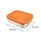 Lunchbots Medium  Dots Cover voor RVS Broodtrommel 15x12x4 LunchBots